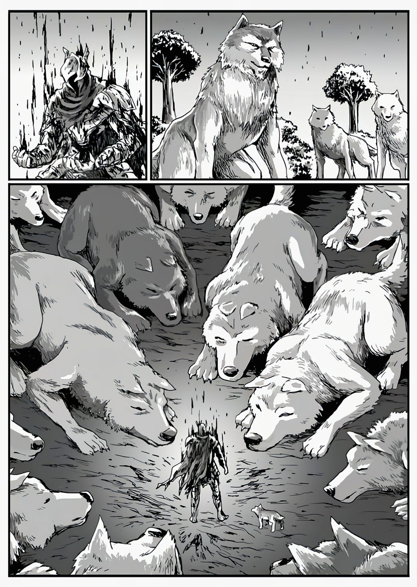 【漫画】黑暗之魂：猎龙战争（C13狼骑士-C14邀请）-第11张