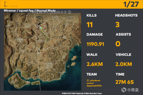 【绝地求生】更全面的PUBG数据统计工具：Stat Bot-第6张