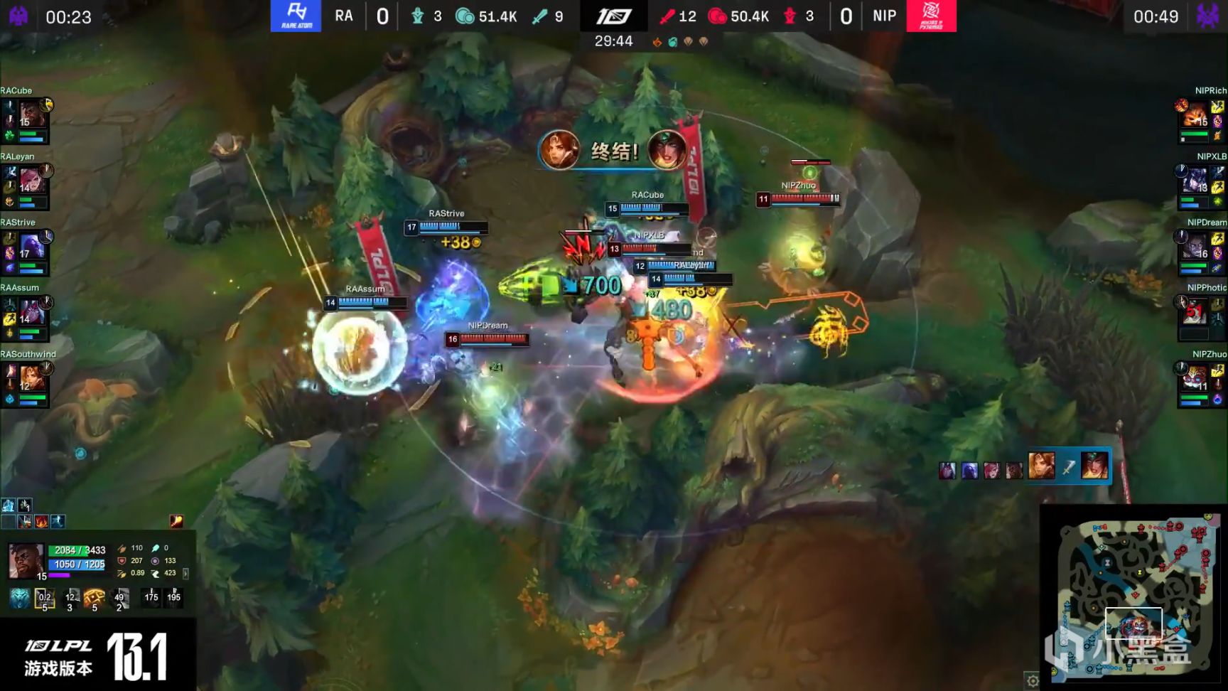 【英雄联盟】LPL2023春季赛RA 2-0 NIP，猜不到结果的比赛