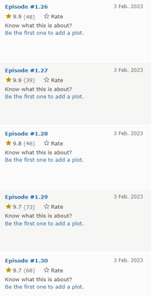 《三體》電視劇後五集IMDB近滿分！