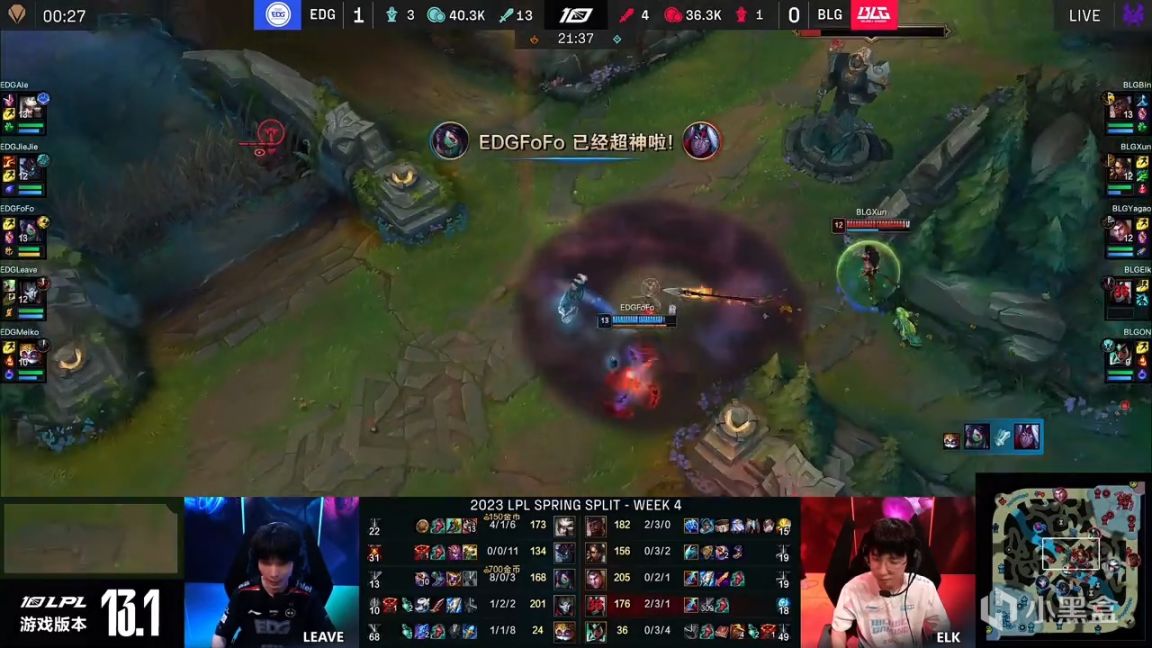 【英雄联盟】LPL春季赛：Fofo阿卡丽超神！EDG 2-0 BLG！-第8张