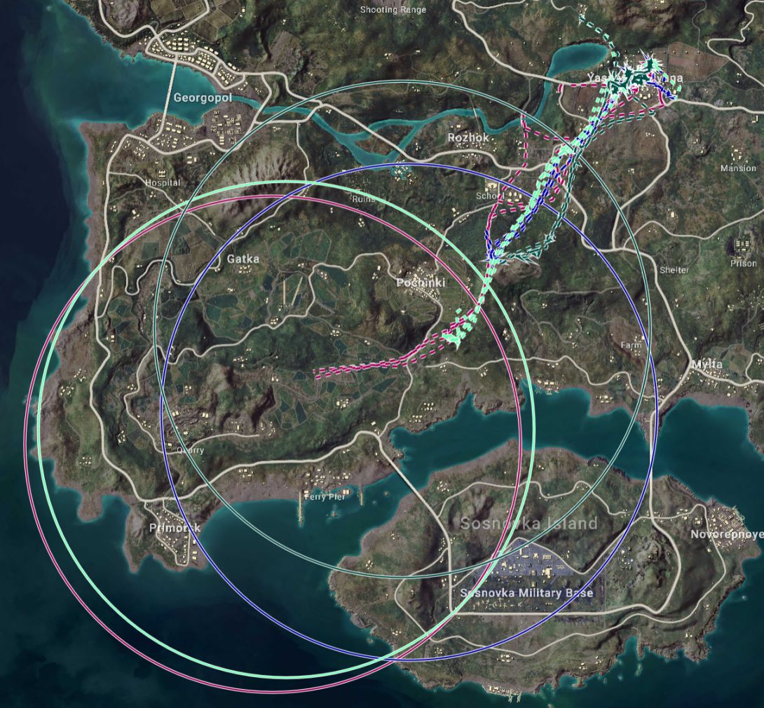 【PUBG职业打法】浅谈NH在2022年对西部圈型的预处理-第11张