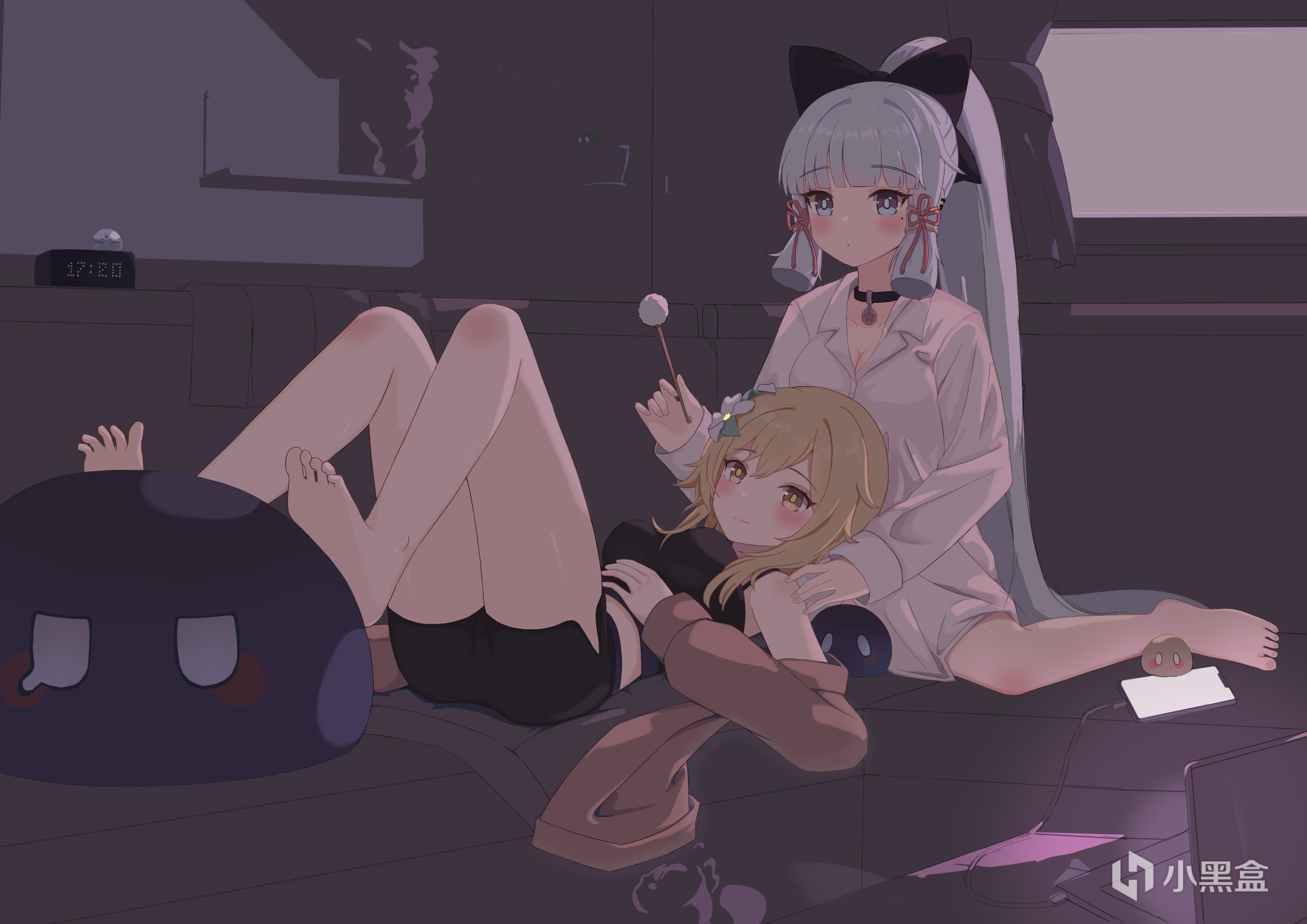【原神绘画】画了神里绫华和荧-第6张