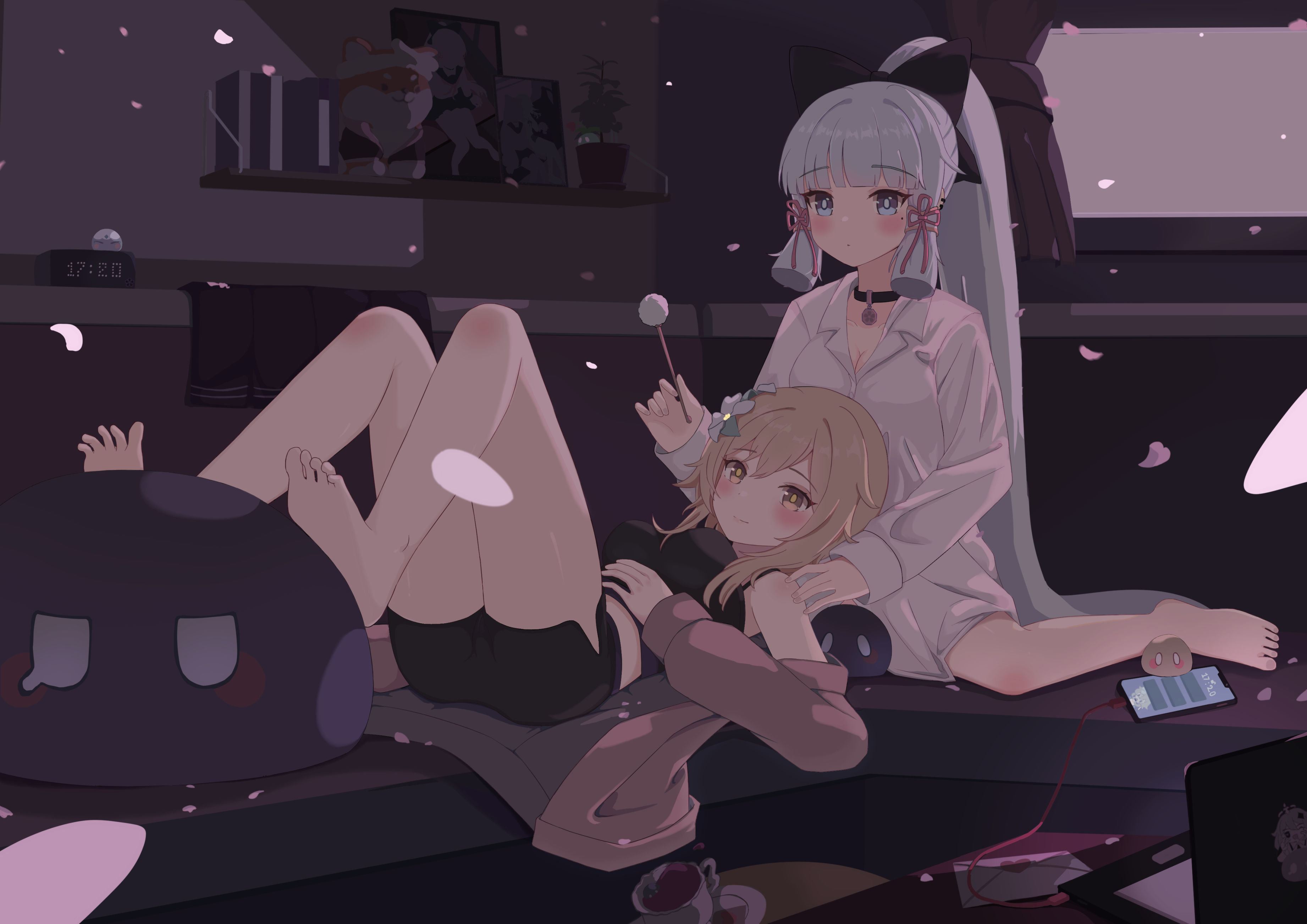 【原神绘画】画了神里绫华和荧-第7张