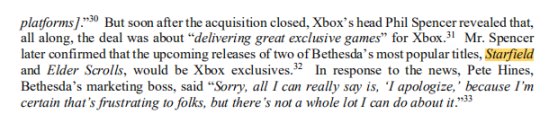 【PC遊戲】索尼就《星空》以及《上古卷軸6》獨佔行為向監管機構投訴微軟-第0張