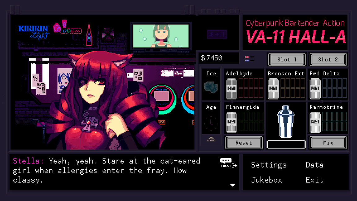 【PC游戏】2D游戏《VA-11 Hall-A：赛博朋克酒保行动》低价区价格暴涨-第5张