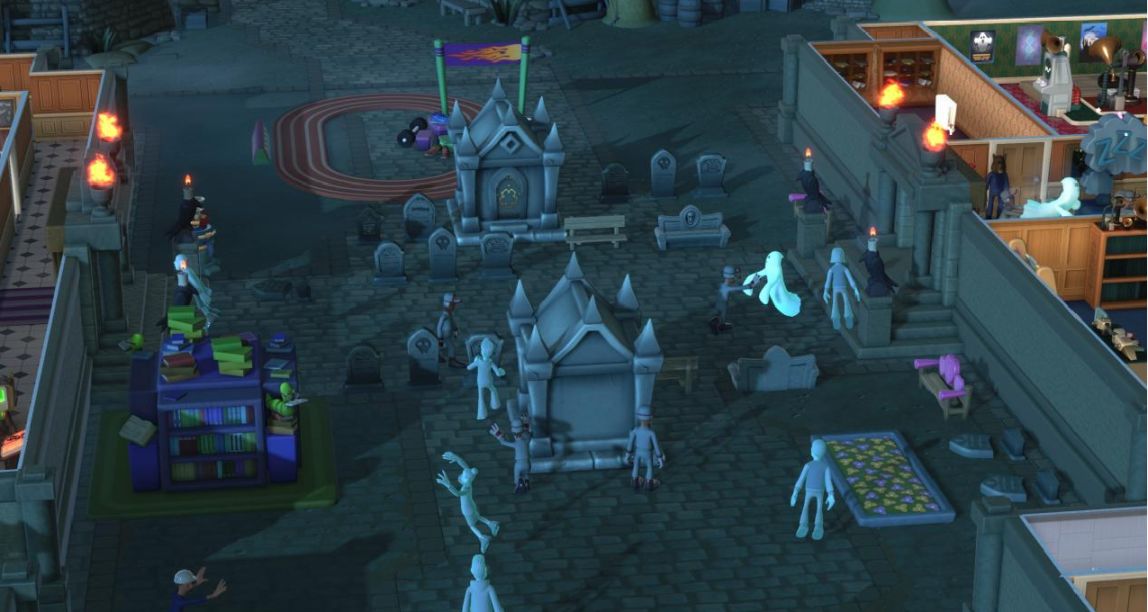 《雙點校園 鬼魂dlc》：滿地都是幽靈與墓碑，我卻抬頭看見了月光