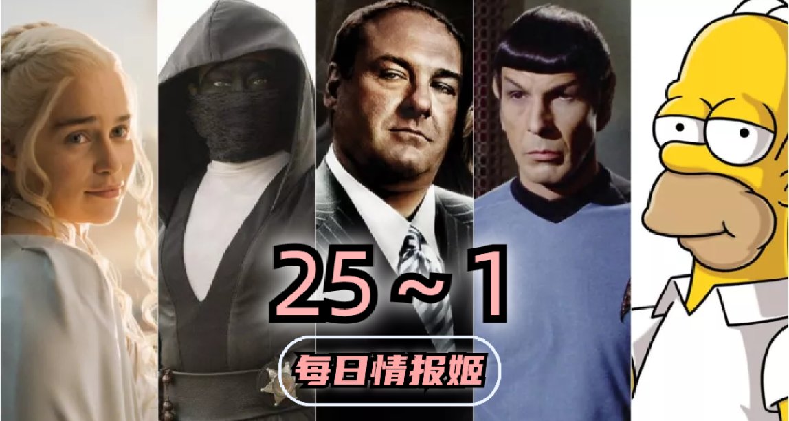 【劇荒黨速進!】外媒評選有史以來最好的100部電視劇（25～1）