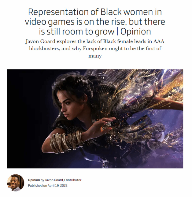【PC游戏】外媒：游戏中黑人女主比例正在上升 但仍有增长空间-第0张