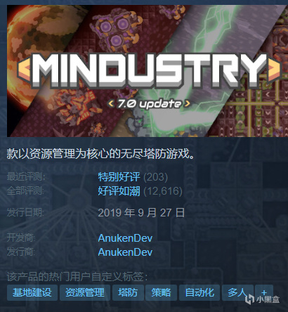 【PC遊戲】像素工廠（Mindustry）一款以資源管理為核心的無盡塔防遊戲-第0張