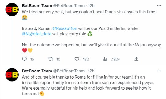 【刀塔2】超级打手登场，BB宣布Resolut1on将替补Pure参加柏林Major-第0张