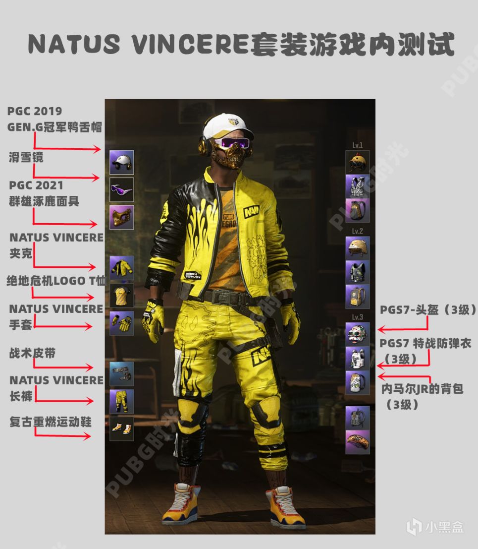 【绝地求生】NATUS VINCERE套装，游戏内套装测试效果-第12张