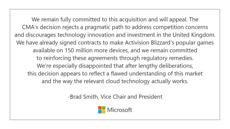 【PC游戏】英国竞争与市场管理局否决微软收购动视暴雪交易案-第1张