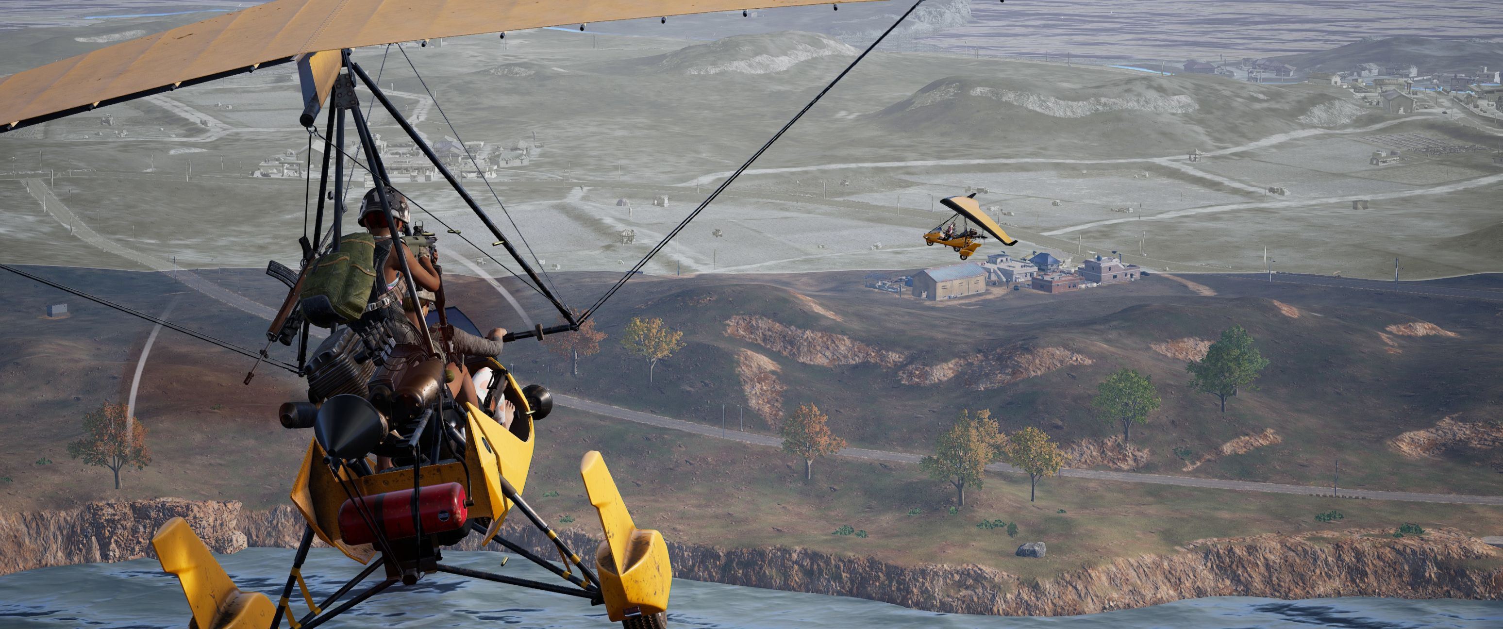 【绝地求生】这游戏还有空战？我开滑翔机被别人用滑翔机追杀了半个地图-第6张