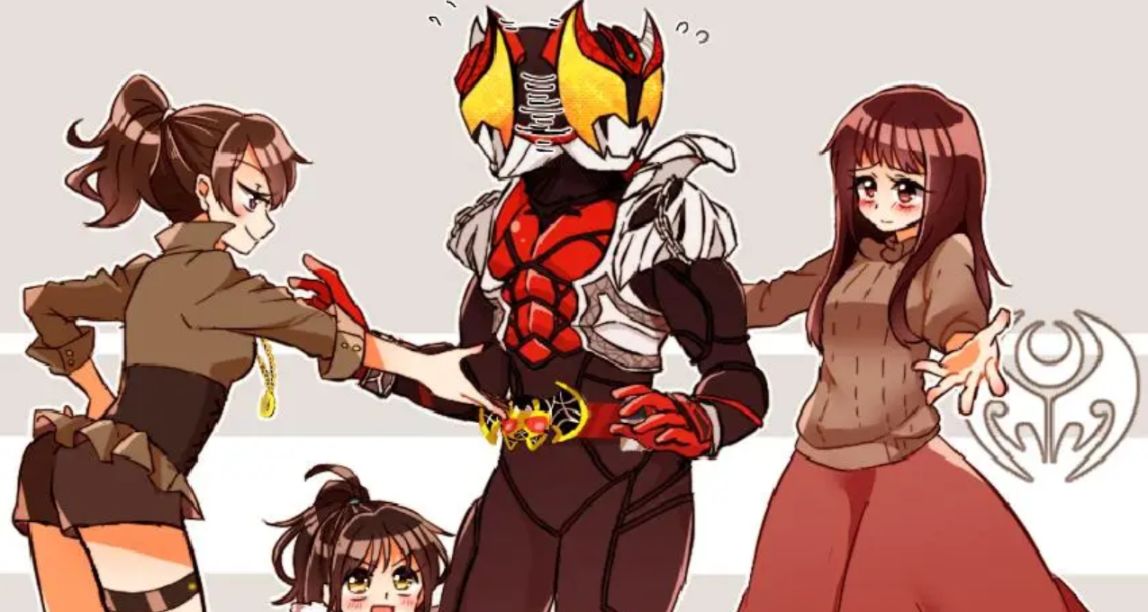 假面骑士们的幸福生活插画
