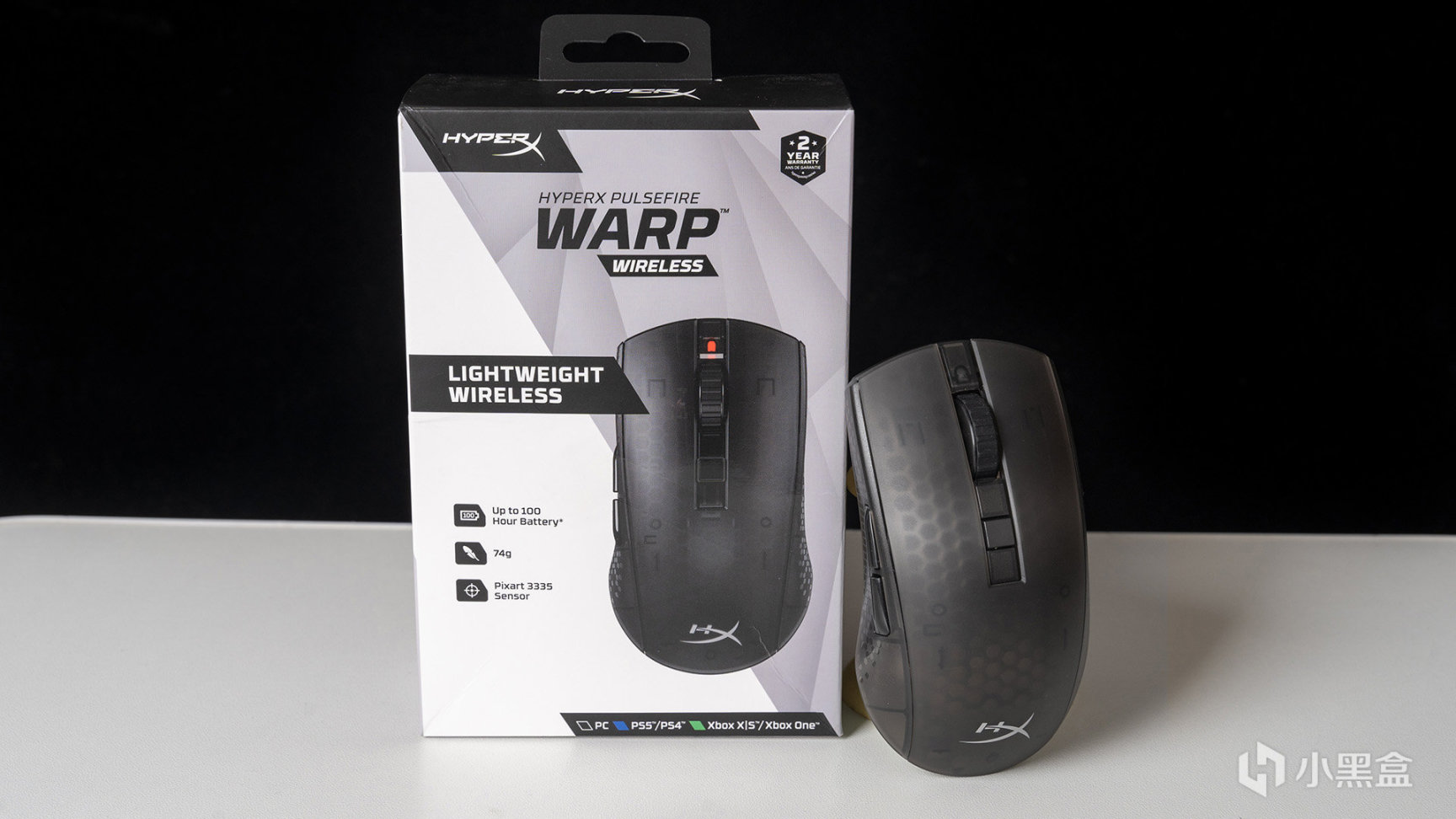 极度未知炽火无线游戏鼠标体验，100小时续航+黑透+轻量化设计！