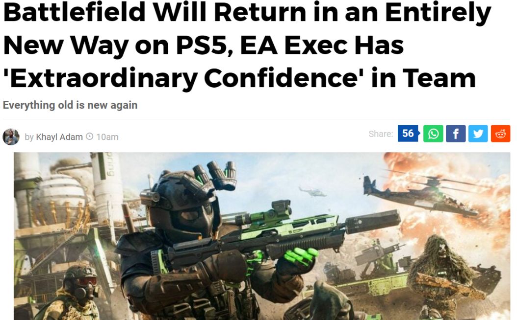 【PC游戏】EA CEO：《战地》IP 将以全新的姿态回归，对 IP 有非凡的信心-第1张