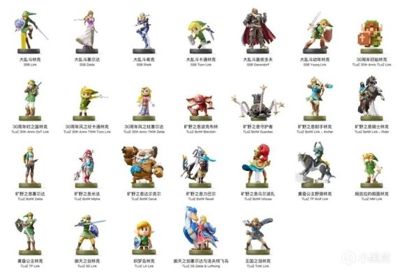 《薩爾達傳說：王國之淚》全Amiibo限定獎勵整理分享