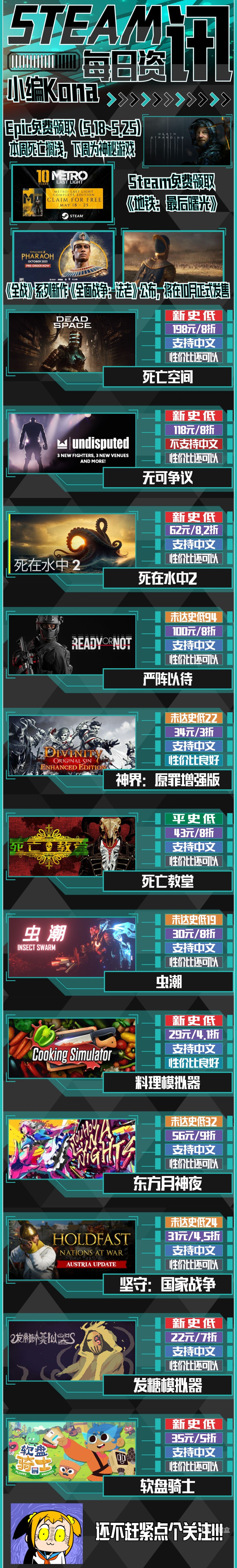 【PC游戏】Steam疯狂周三游戏推荐：那些什么精神续作，都别来沾边-第1张