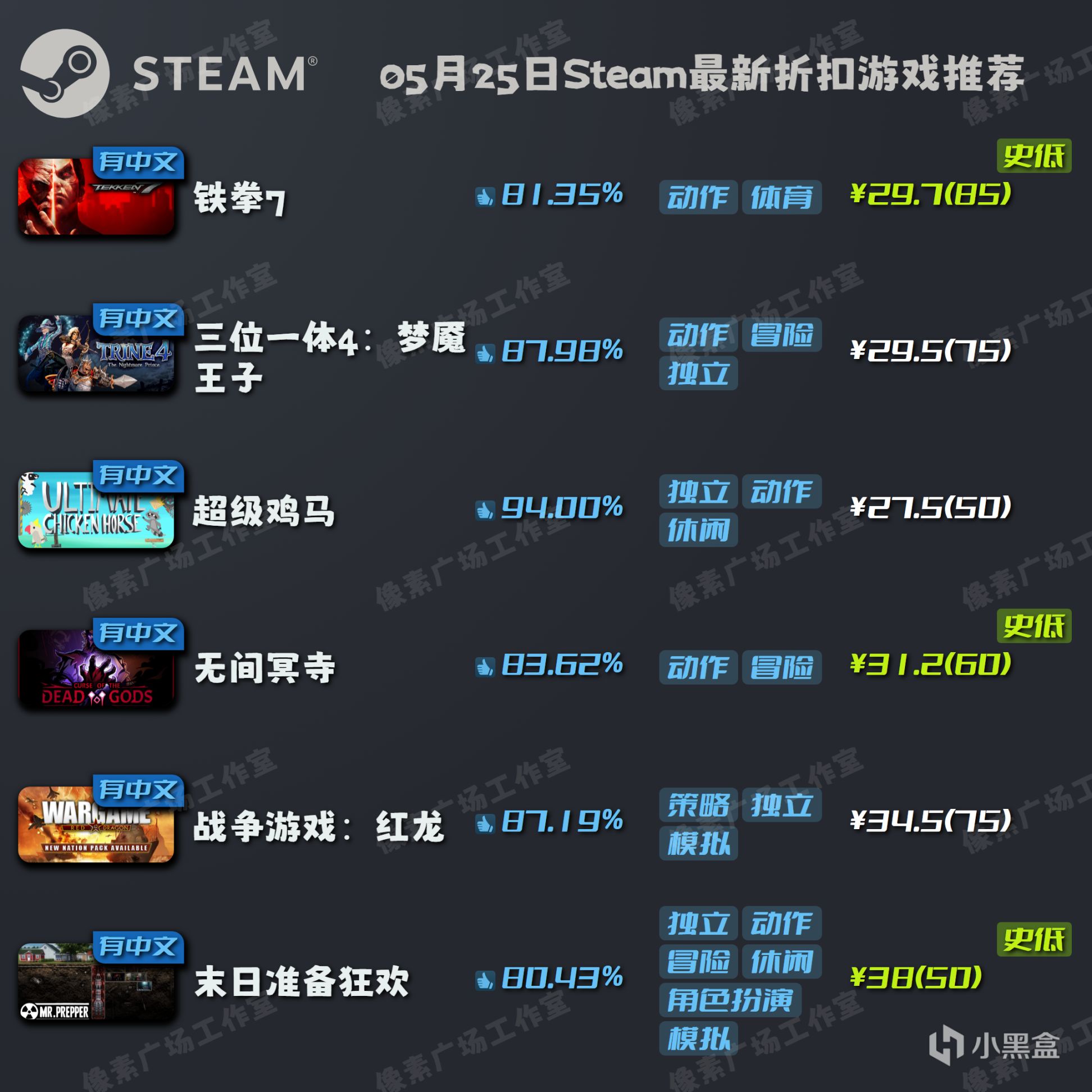 【Steam特惠】5月25日新折扣游戏推荐-第0张