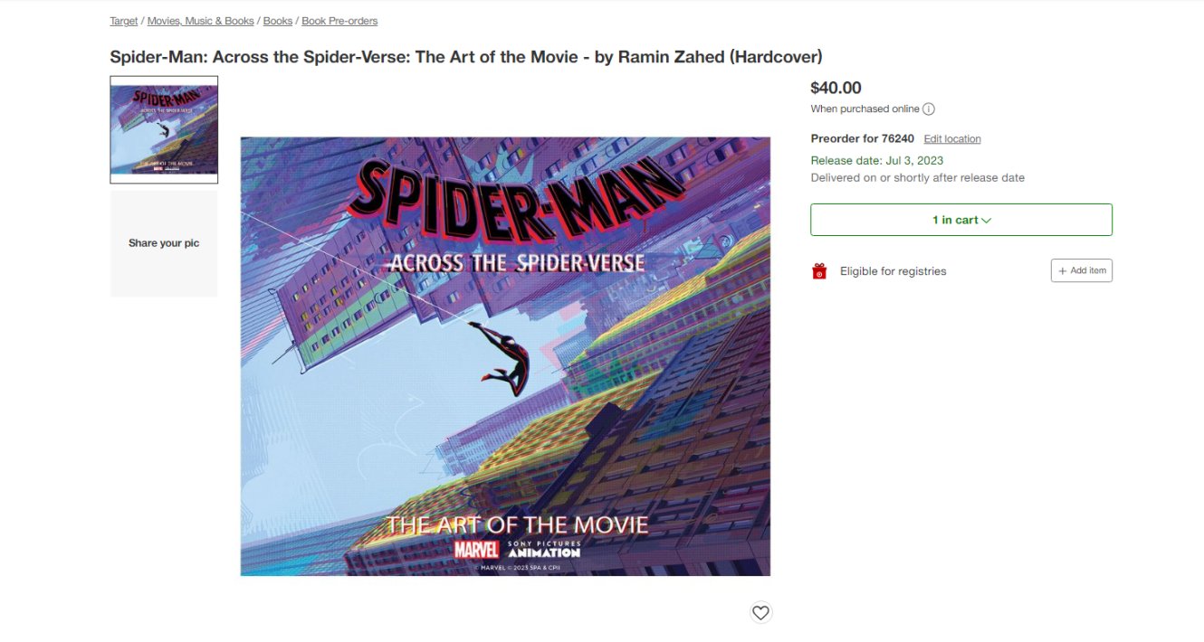 《蜘蛛俠：縱橫宇宙》美術集開啟預售！ 順便整理一份周邊彙總-第0張