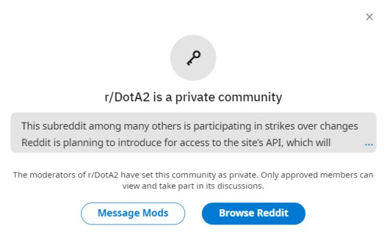 【刀塔2】DOTA2社區參與Reddit新政策抵制活動，論壇暫時將關閉三日-第0張