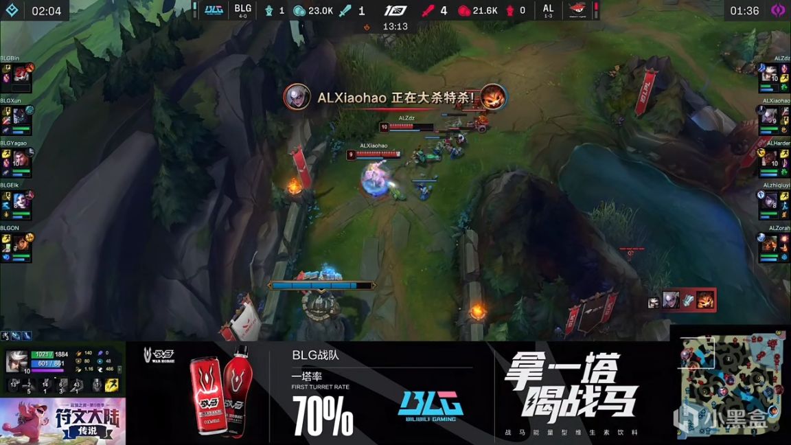 【英雄联盟】LPL夏季赛：牙膏超神五连胜！BLG 2-1 AL！-第5张