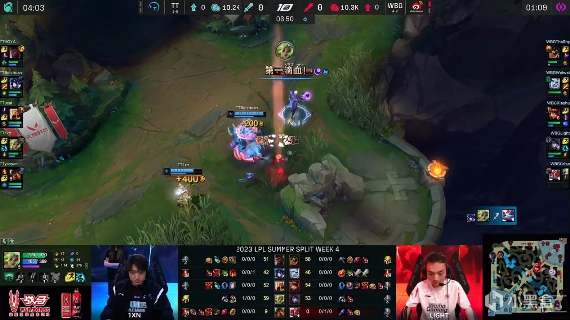 【英雄联盟】LPL夏季赛：Light月男终结比赛！WBG 2-0 TT！-第3张