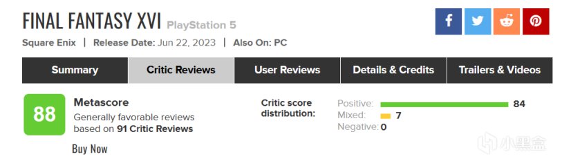 《最終幻想16》媒體評分解禁：M站88分/OC 90分，IGN、GS雙9分-第1張