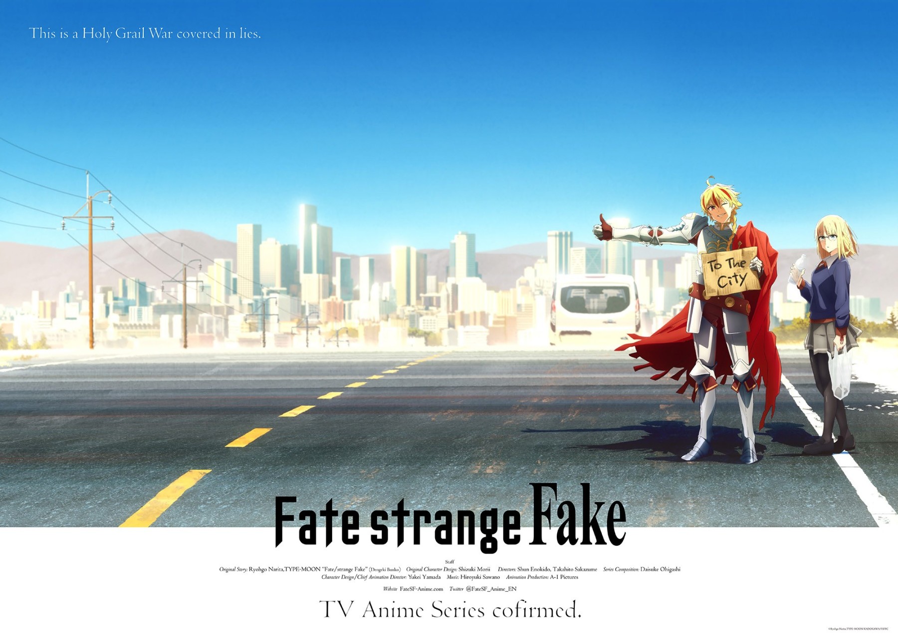 《Fate/Strange Fake》TV動畫化決定 發生在美國的偽聖盃戰爭-第0張
