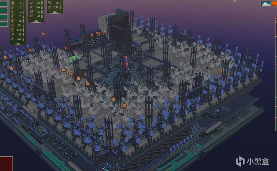 【PC游戏】海狸浮生记，狸友kaga用一层面积打造巨型风力发电站