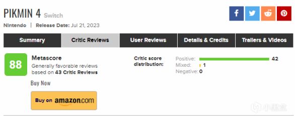《皮克敏4》媒體評分解禁，M站均分88分，IGN 9分！成績十分亮眼