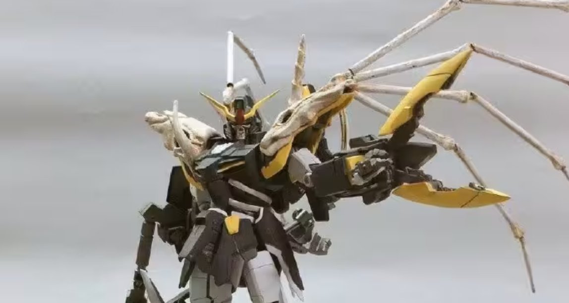 AB補土+牙膏補土紋理製作，仿真骨架高達周邊模型合集