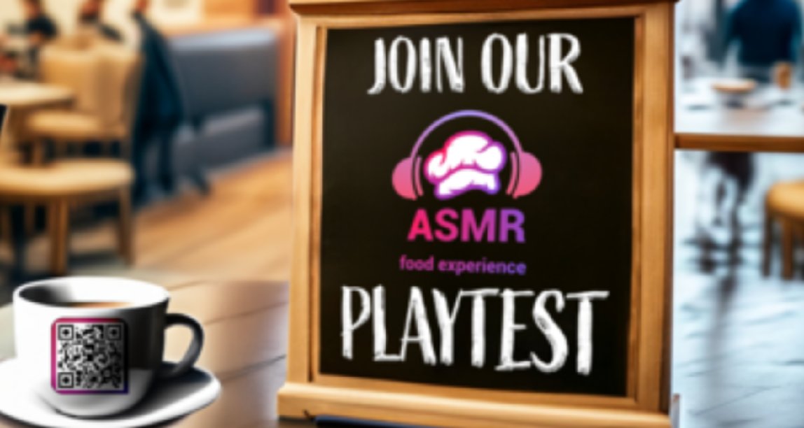 快来报名参加《ASMR美食体验》游戏测试！📝