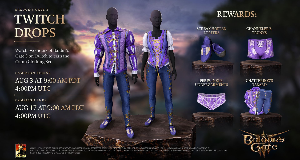 《博德之门 3》在线突破三十万！Steam 特别好评 Twitch 掉宝开启