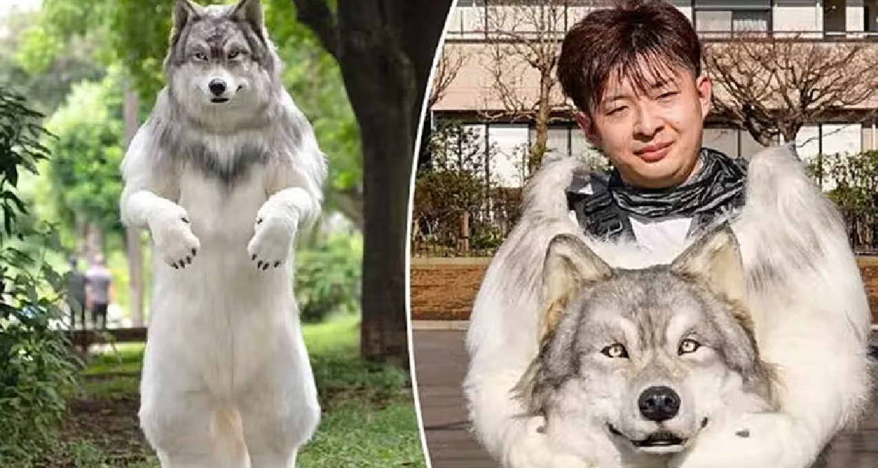 福瑞控狂喜！日本男子花17万元把自己变成狼