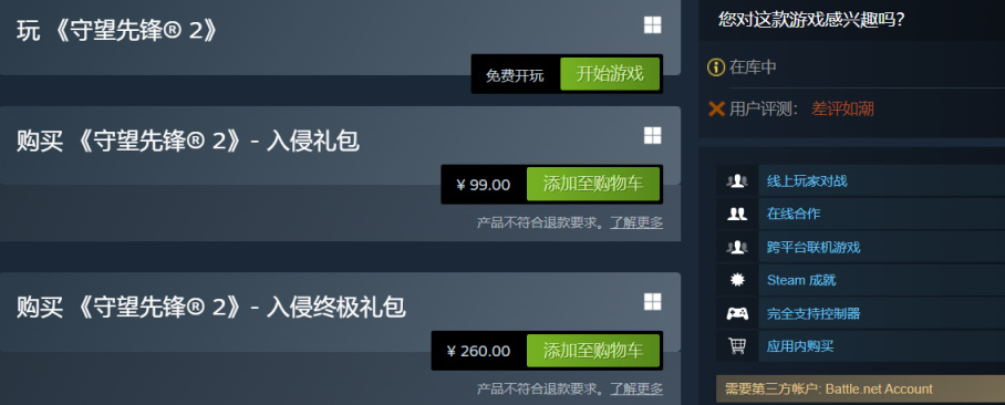 《鬥陣特攻》“歸來” Steam 今日免費開玩，遊戲好評率僅 17%-第3張
