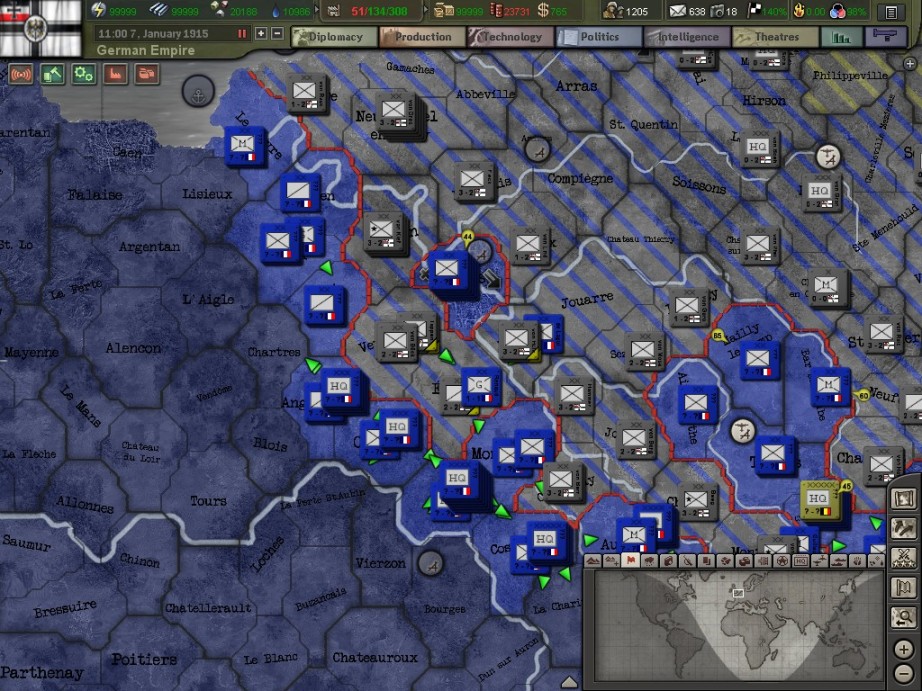 【PC游戏】钢铁雄心3一战mod：德国1914战报-第41张