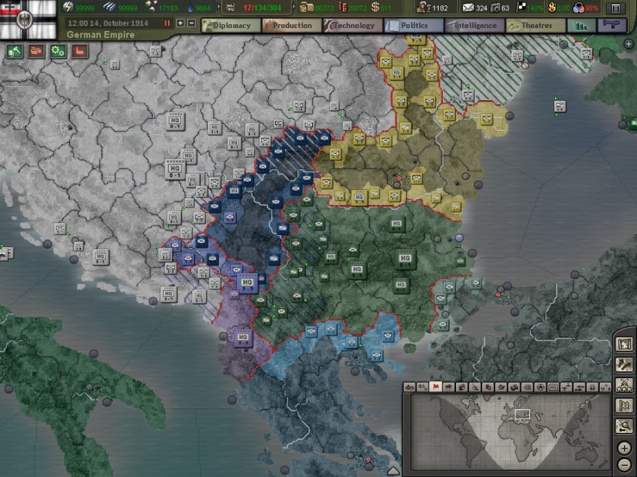 【PC游戏】钢铁雄心3一战mod：德国1914战报-第26张