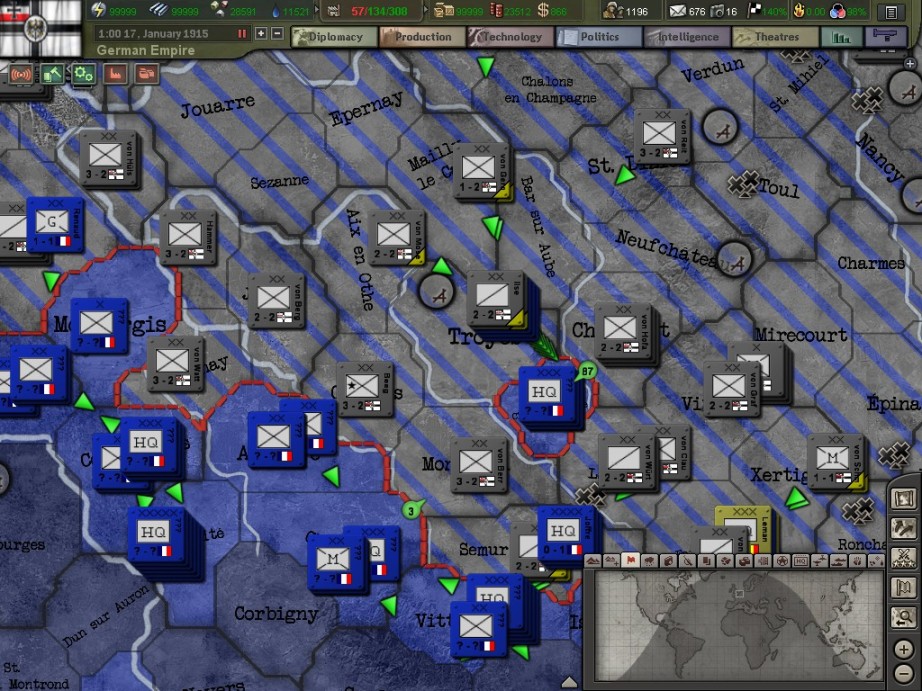 【PC游戏】钢铁雄心3一战mod：德国1914战报-第42张