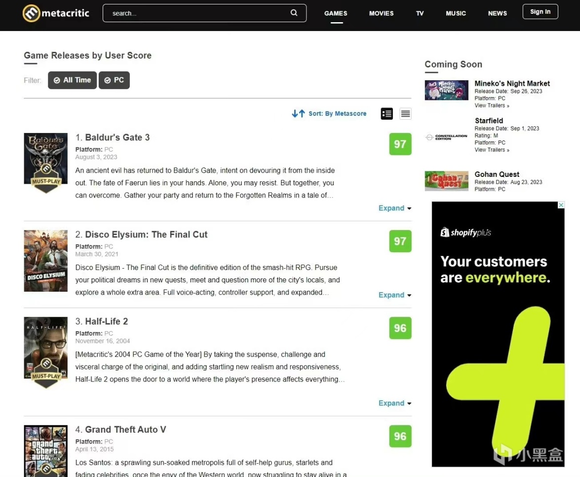 《博德之门3》成为M站评分最高的PC游戏-第0张