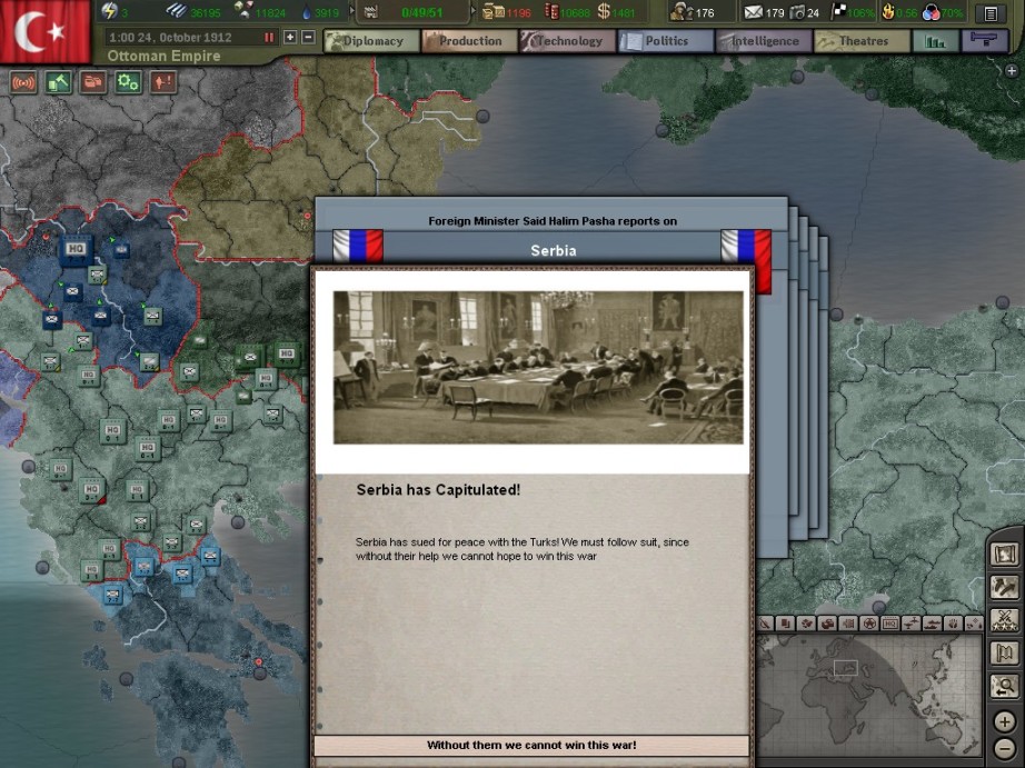 【PC游戏】钢铁雄心3一战mod：1910绿罗马的重生（上）-第33张