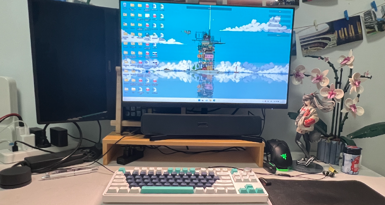 打機環境：筆記本+顯示器+ns組合（桌搭分享：居家篇）