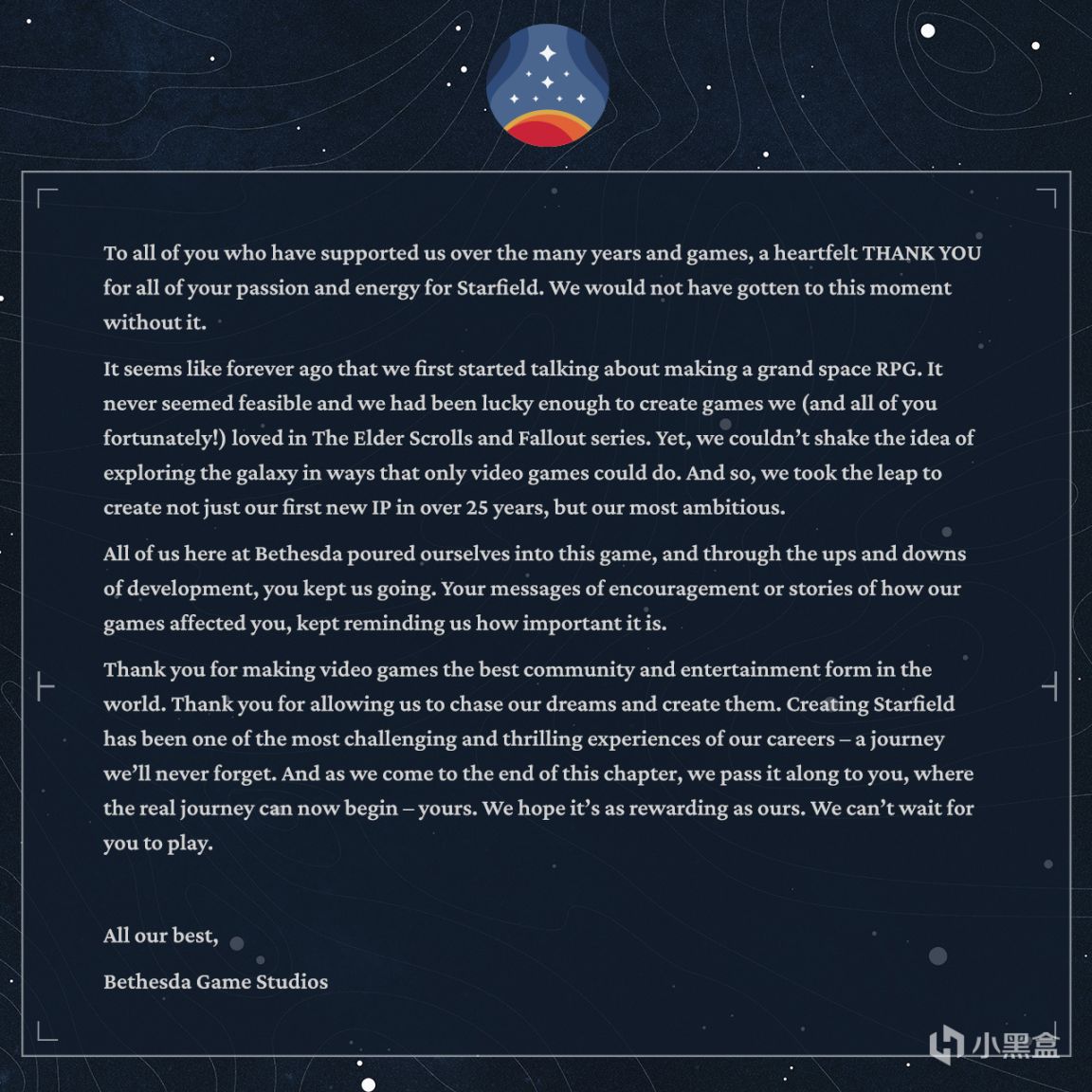 【PC遊戲】Bethesda發文感謝玩家對《星空》的支持-第2張
