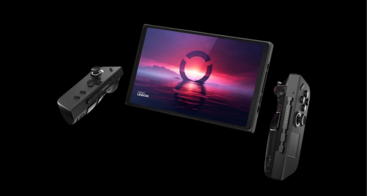 联想LegionGo是一款iPad mini大小的便携式电脑,配备可拆卸控制器