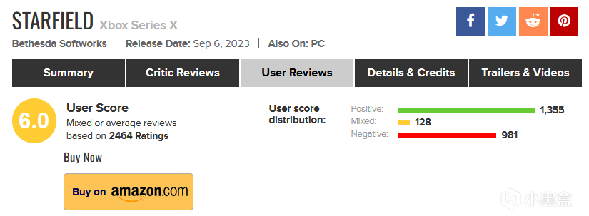 《星空》M站评分出炉 玩家差评轰炸-第2张