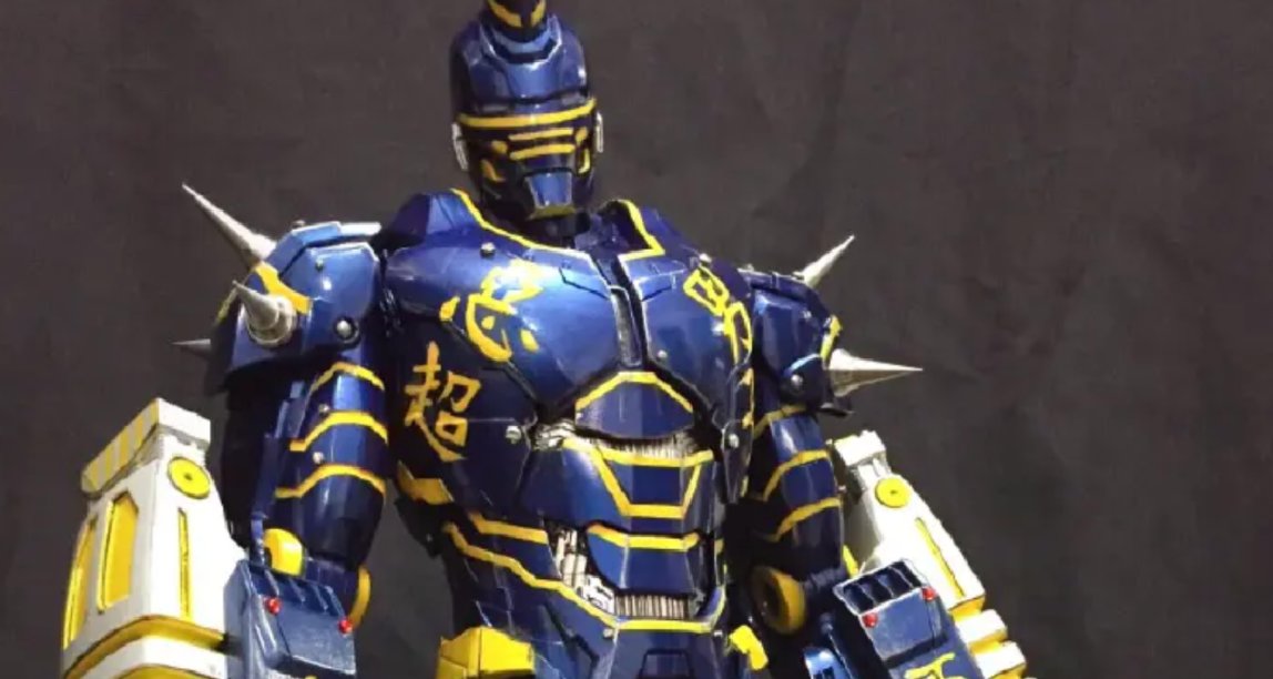 脑洞模型改造，《铁甲钢拳》吵闹小子样式钢铁侠模型