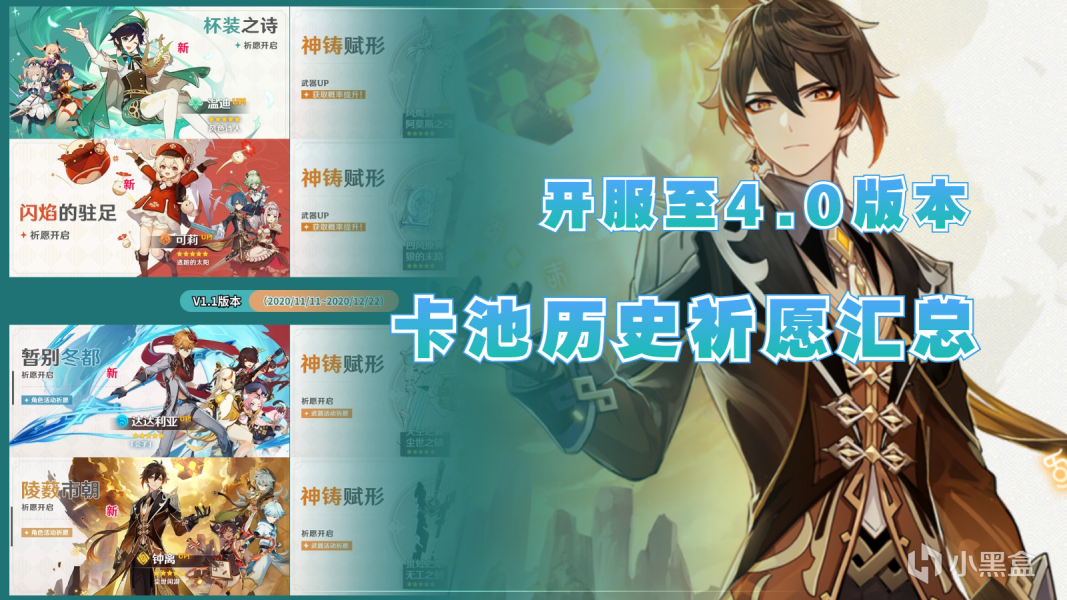 【原神】开服到4.0版本，卡池历史祈愿汇总！-第0张