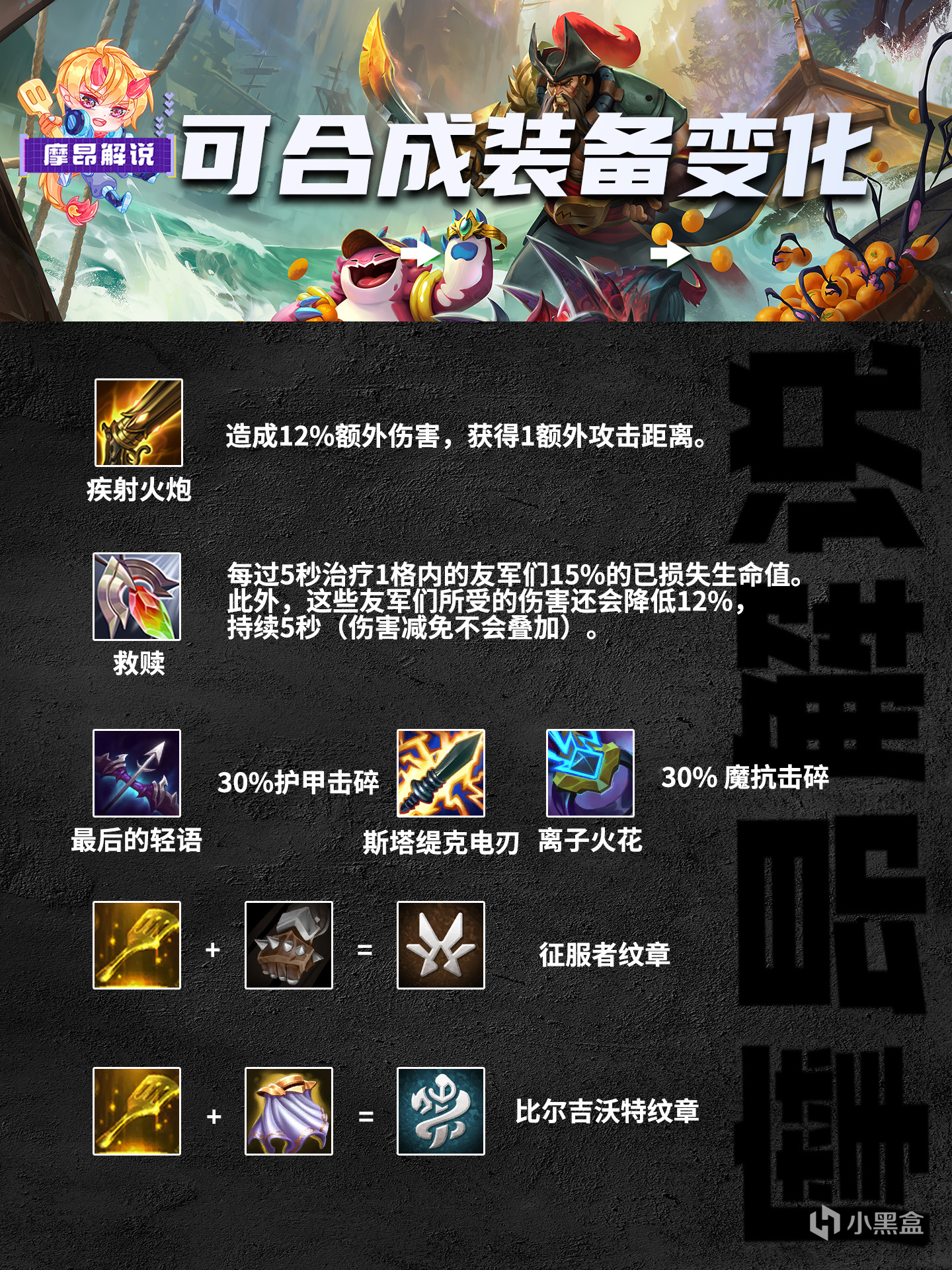 【雲頂之弈】S9.5裝備大改，裝備為王的時代歸來，理解機制開服穩上大分-第3張