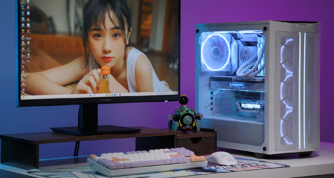 給媳婦兒裝機滿滿的小心思！13600K+4060Ti純白靜音主機裝機分享